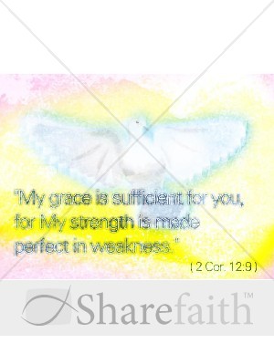 Grace and a Dove with Verse