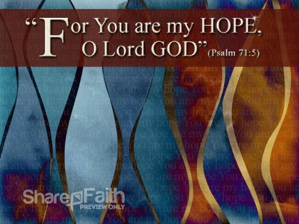 Hope in God Background