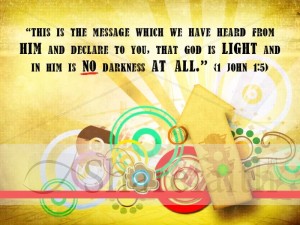 Green Light of God Photo with Scripture