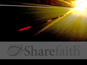 Road and Oncoming Light Photo
