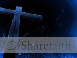 Blue Cross in the Night