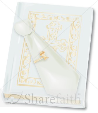Holy Bible and Communion Tie