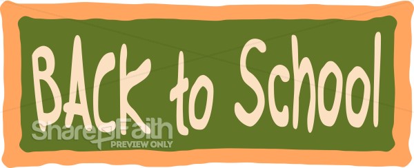 Back to School Chalkboard