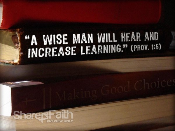 Books and a Proverb Photo Background