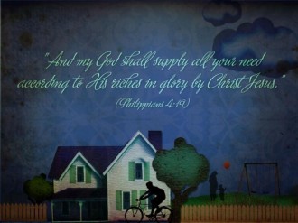 God Supplies All Needs Background Image