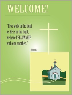 Church Fellowship Bulletin Cover