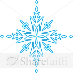 Blue Arrow Snowflake