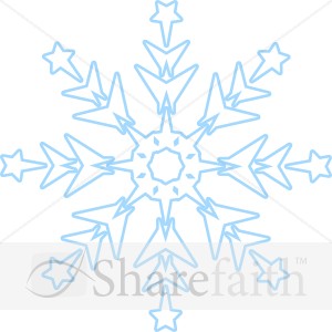 Subtle Blue Snowflake