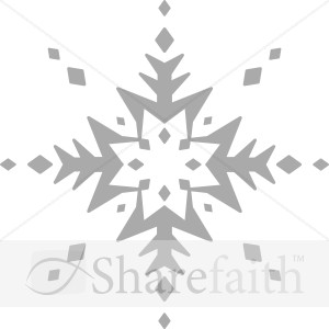 Unique Grayscale Snowflake