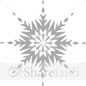 Grayscale Circular Snowflake