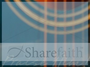 Guitar Strings and Praise Him Photo Background