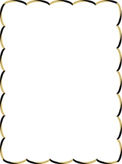 Brown and Black Wavy Border