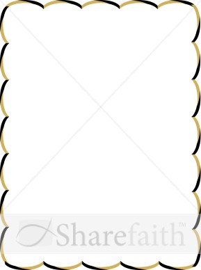 Brown and Black Wavy Border