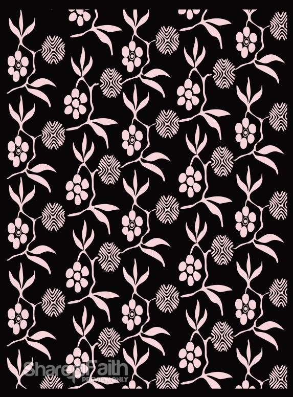 Pink on Black Church Background