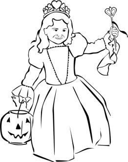 Harvest Day Princess Clipart