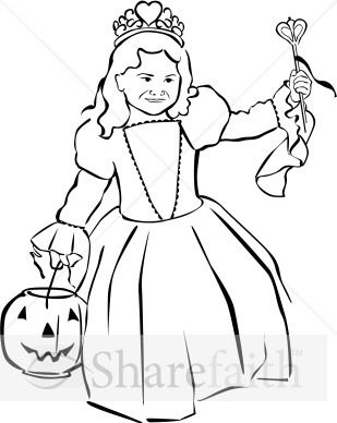 Harvest Day Princess Clipart