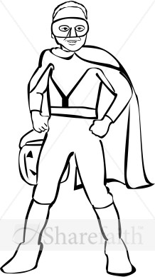 Boy Superhero Clipart