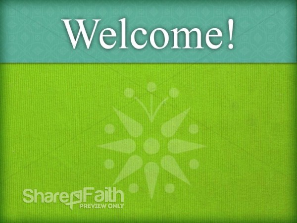 Shades of Green Welcome Background