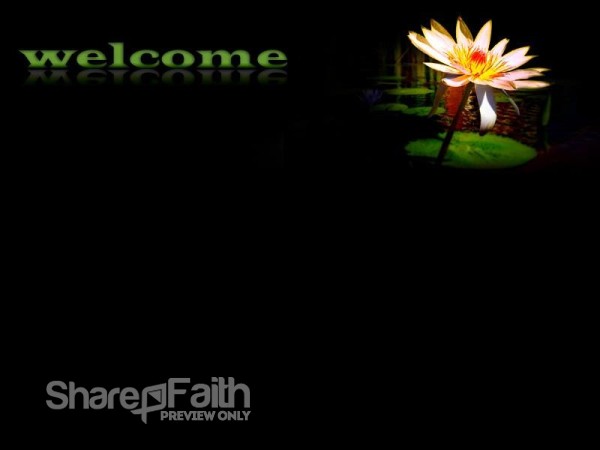 Welcome PowerPoint with a Daisy