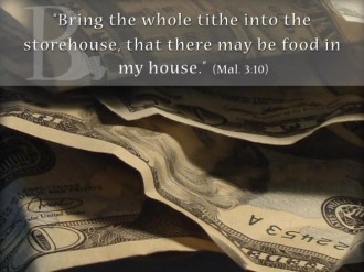 Tithing Scripture Photograph Background