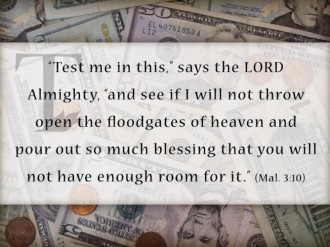 Test the Tithe Christian Background