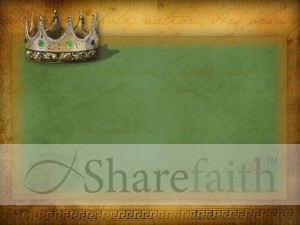 Text Ready Background with a Crown