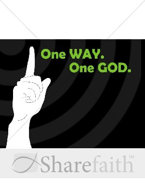 One Way One God Background Image