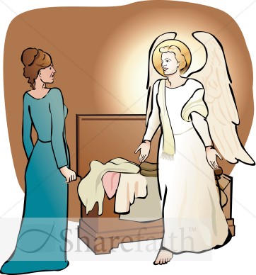 Mary in Awe of the Angel