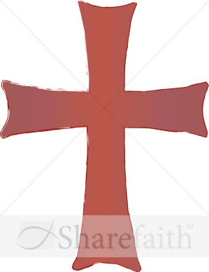 Reddish Cross Clipart
