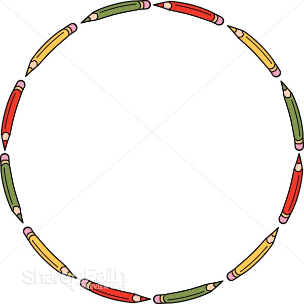 Round Pencil Border