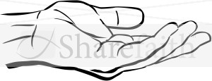 Outstretched Hand Clipart