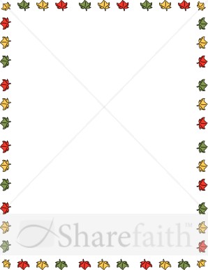 Colorful Leaf Border