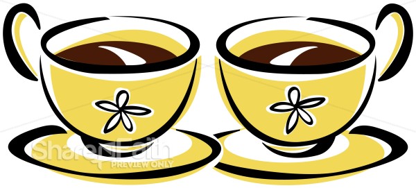 Two Coffee Cups Clipart