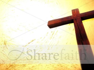 Bright Light and Tall Cross