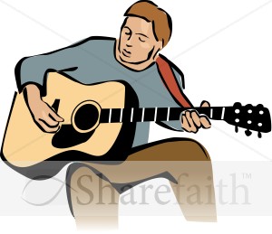 Guitar Player Leading Worship