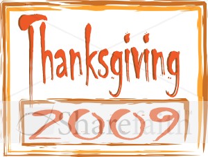Thanskgiving 2009 Clipart