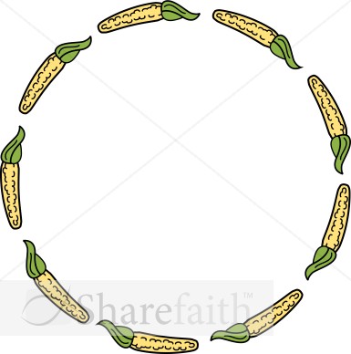 Corn on the Cob Round Border