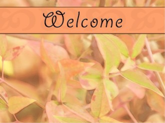 Fall Welcome PowerPoint