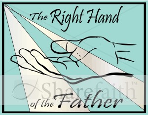 Right Hand of the Father Word Art