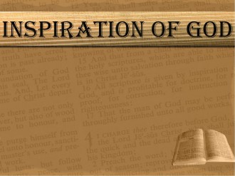 Inspiration of God PowerPoint
