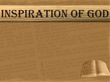 Inspiration of God PowerPoint
