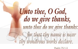 Thanskgiving Psalm