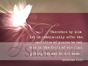 Sacrifice of Praise Photo Background