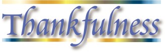 Thankfulness Word Art