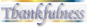 Thankfulness Word Art