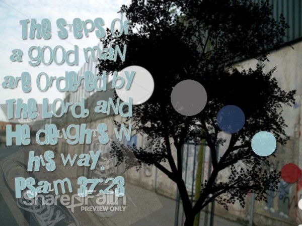 Steps of a Good Man Christian Background