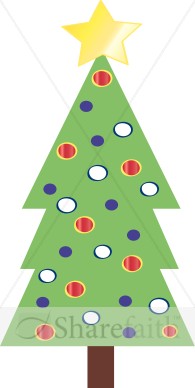 Simple Christmas Tree Clipart