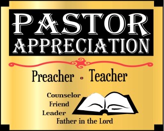 Pastor Appreciation Month Word Art