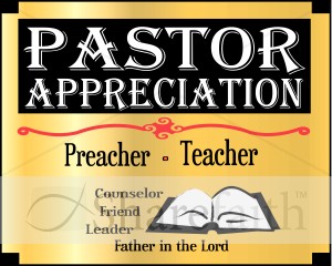 Pastor Appreciation Month Word Art