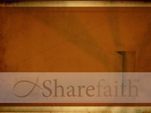 Door With Rays Religious Background